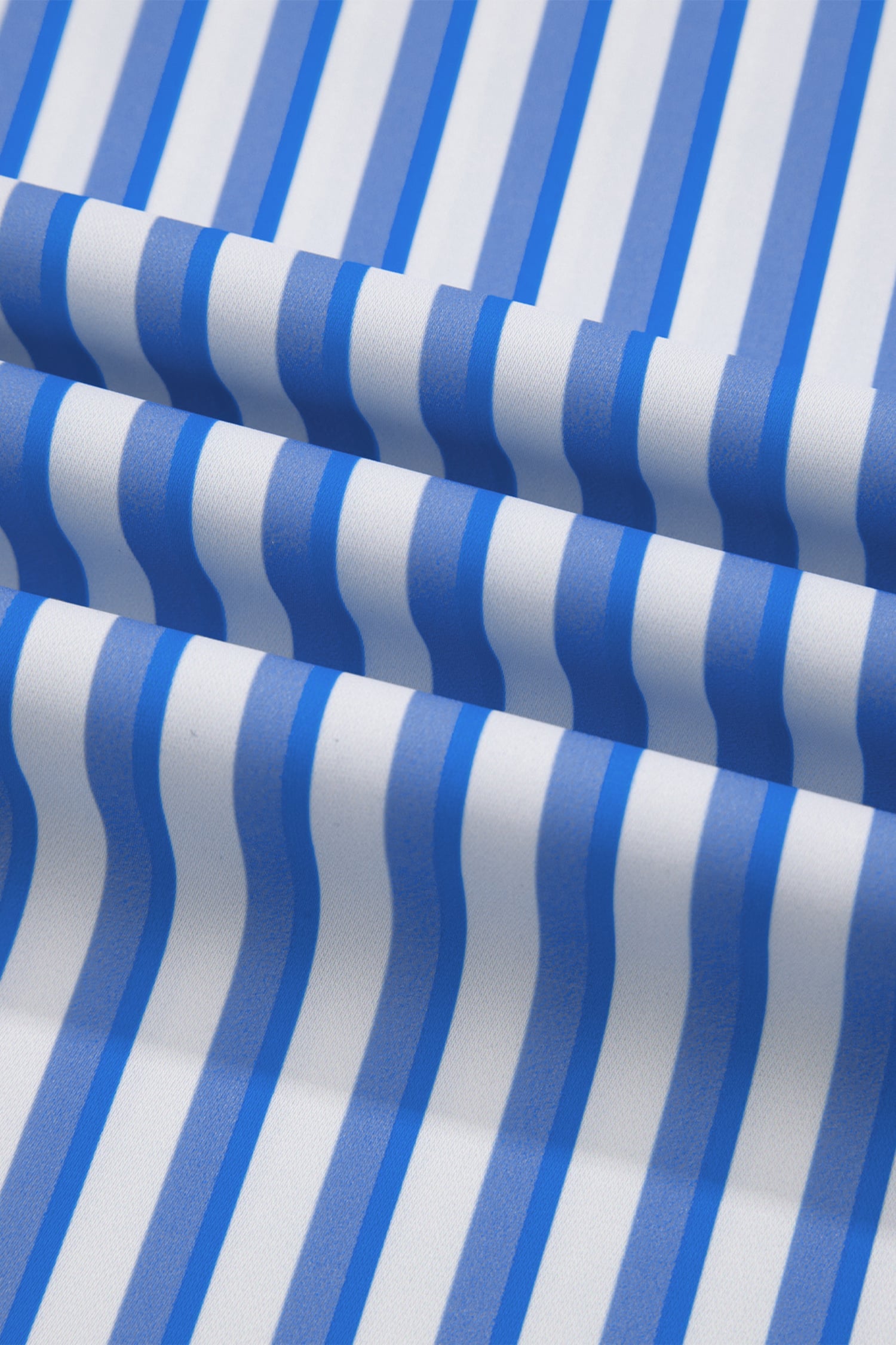 Sky Blue Stripe Drawstring Elastic Waist Patch Pocket Wide Leg Ankle-length Pants