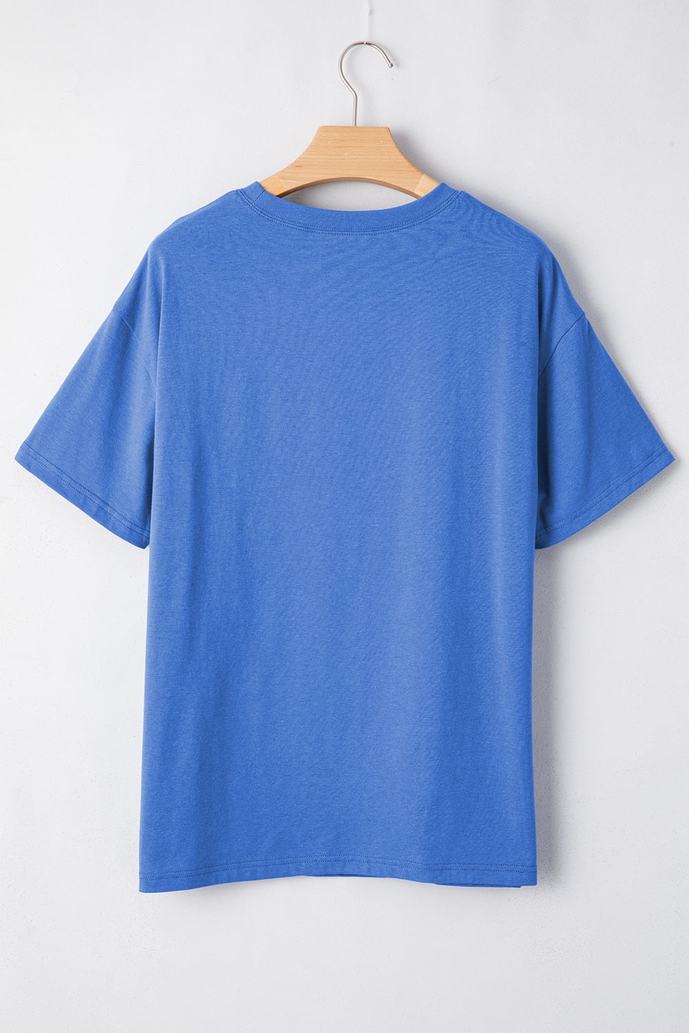 Sky Blue Vintage MOTHERHOOD Letter Graphic T Shirt