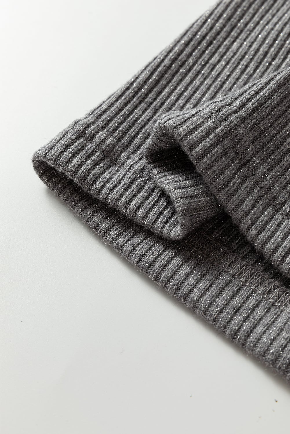 Sleet Ribbed Knit Button Down Slim Cardigan