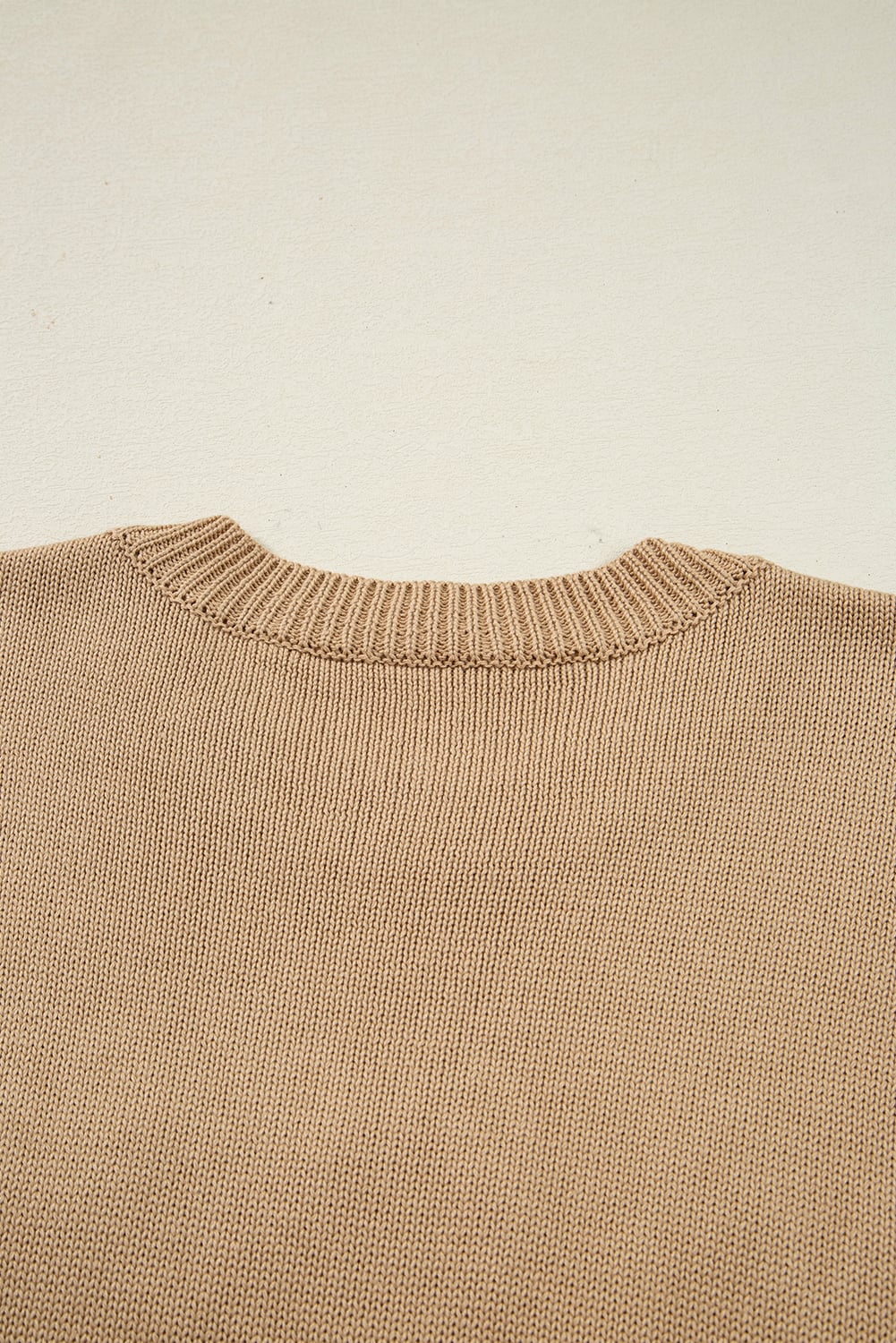 Smoke Gray Merry Colorful Dot Detail Christmas Drop Shoulder Sweater