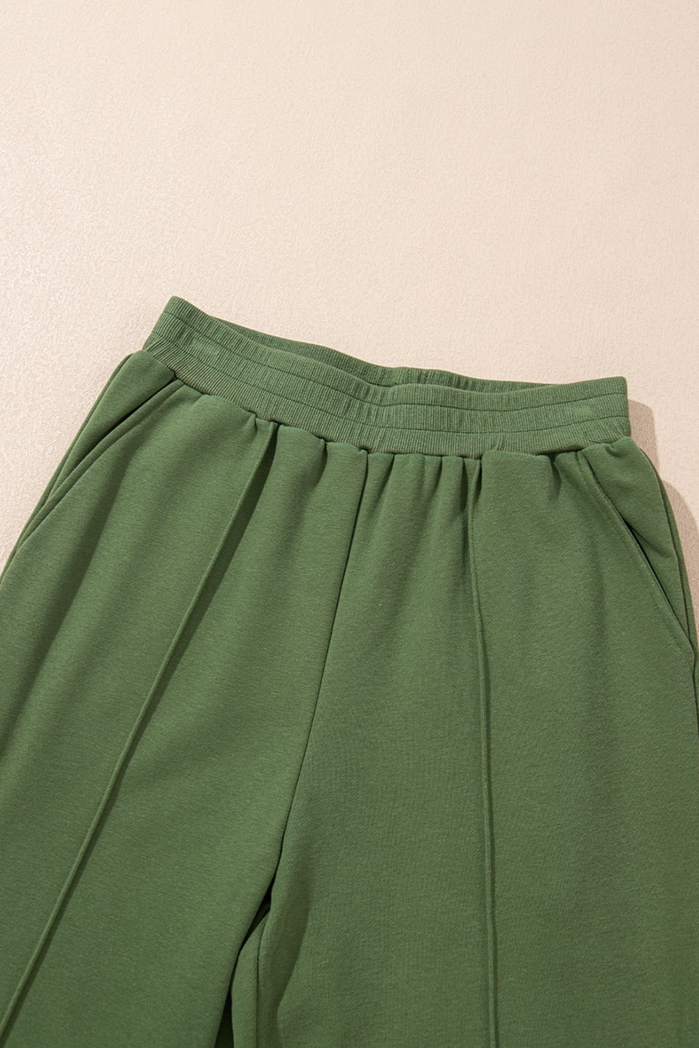 Vineyard Green Half Zip up Pullover Active Top and Joggers Set