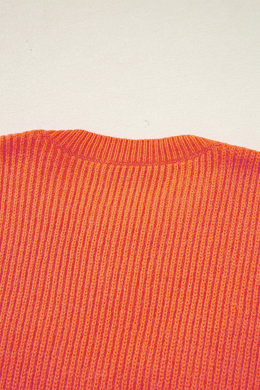 Vitality Orange Thankful for my queens Ribbed Knit Drop Shoulder Graphic Sweater