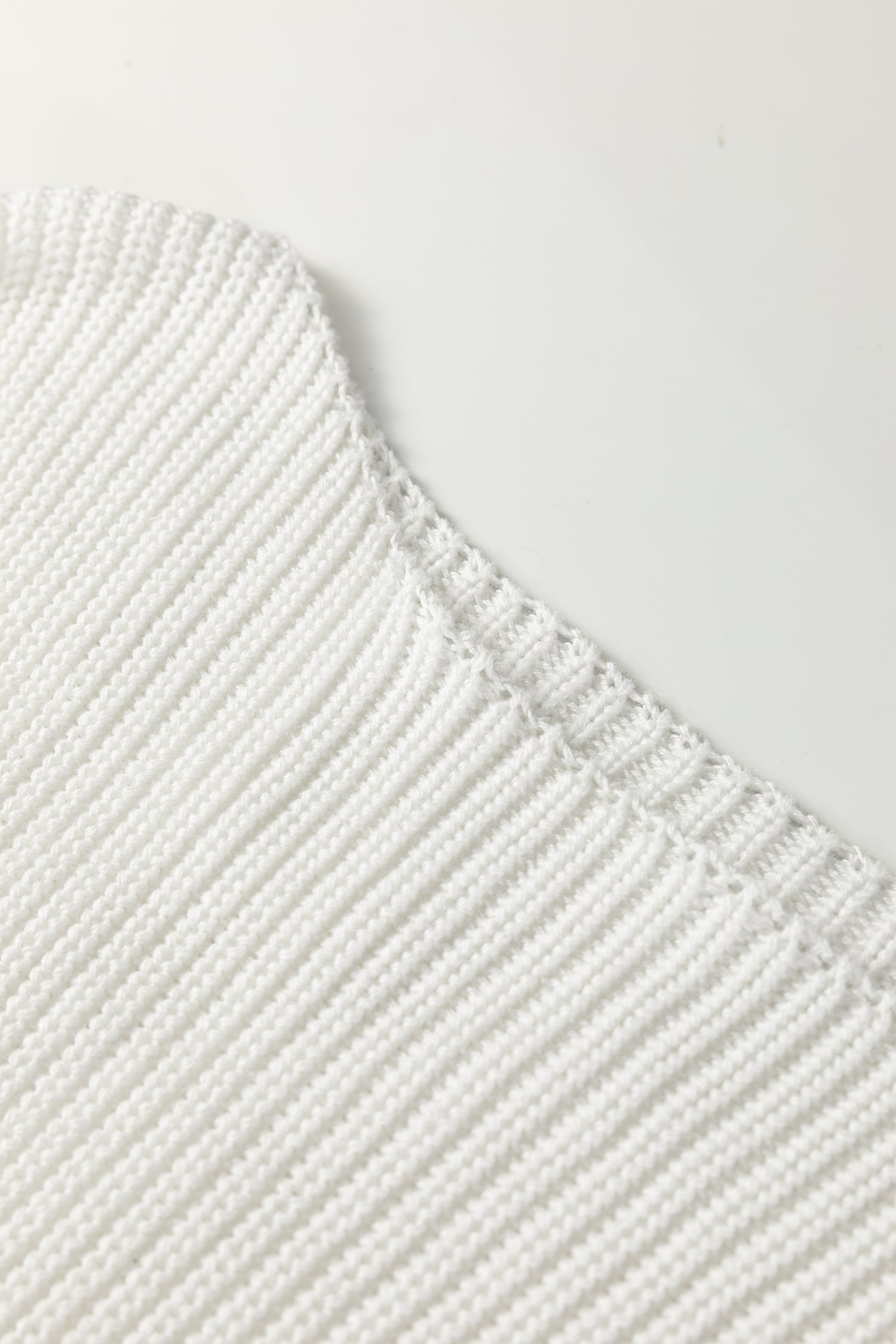 White Asymmetric Neck Drop Shoulder Baggy Slouchy Sweater