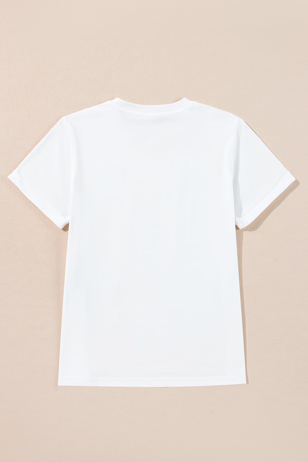 White Christmas Bowknot Graphic Cotton Blend T Shirt