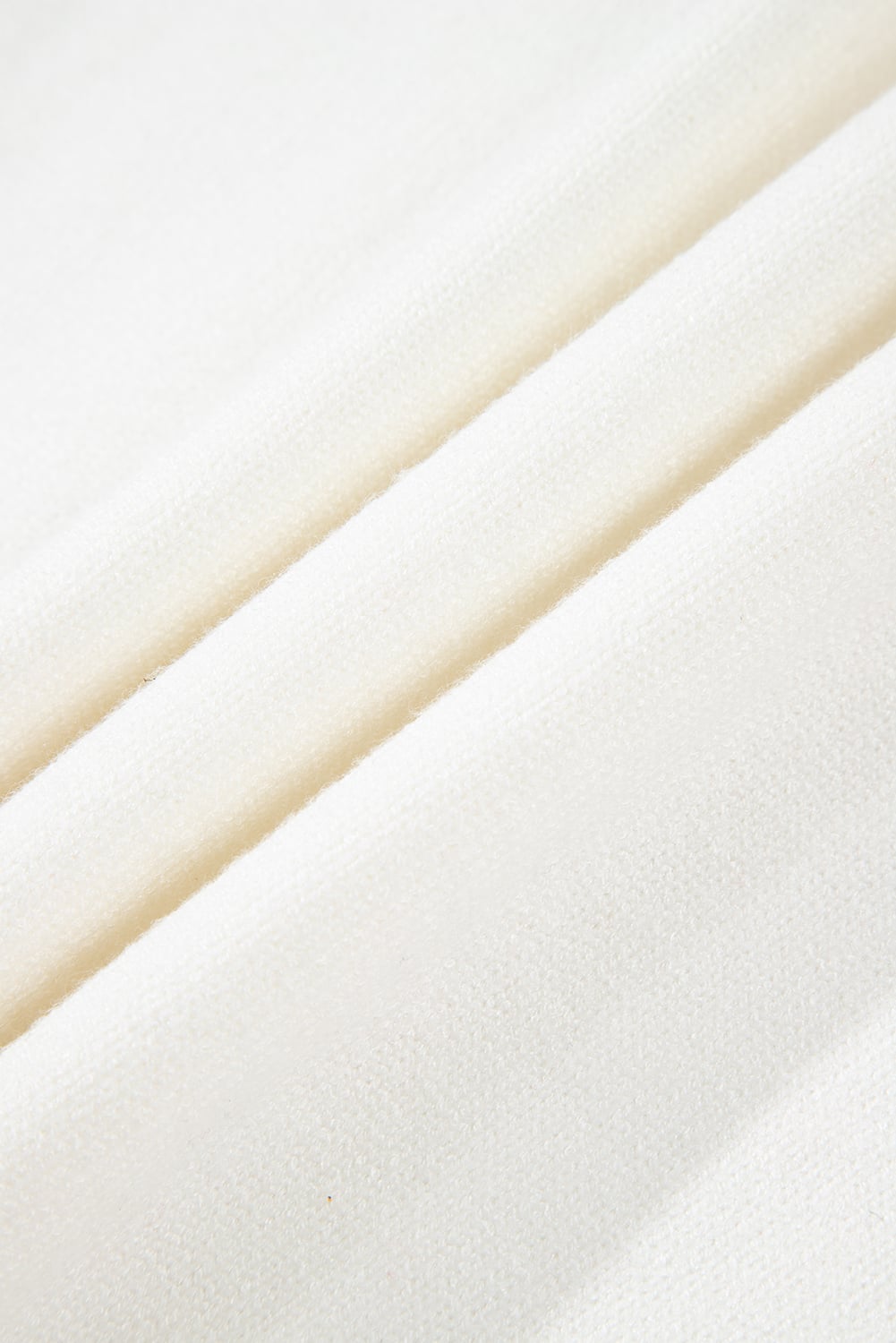 White Ethnic Geometric Colorblock Print Drop Shoulder Sweater