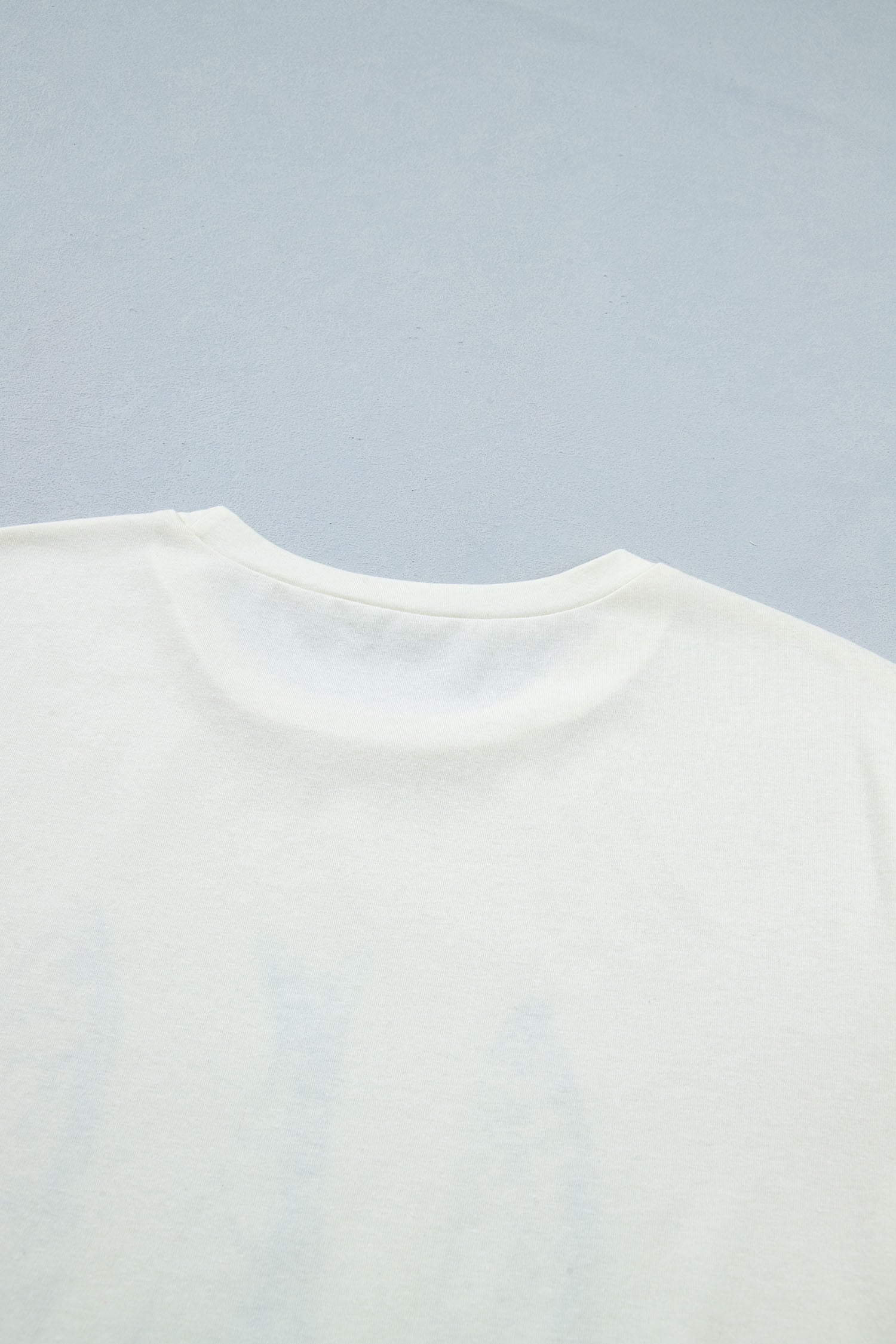 White Fish Print Short Sleeve Round Neck T Shirt