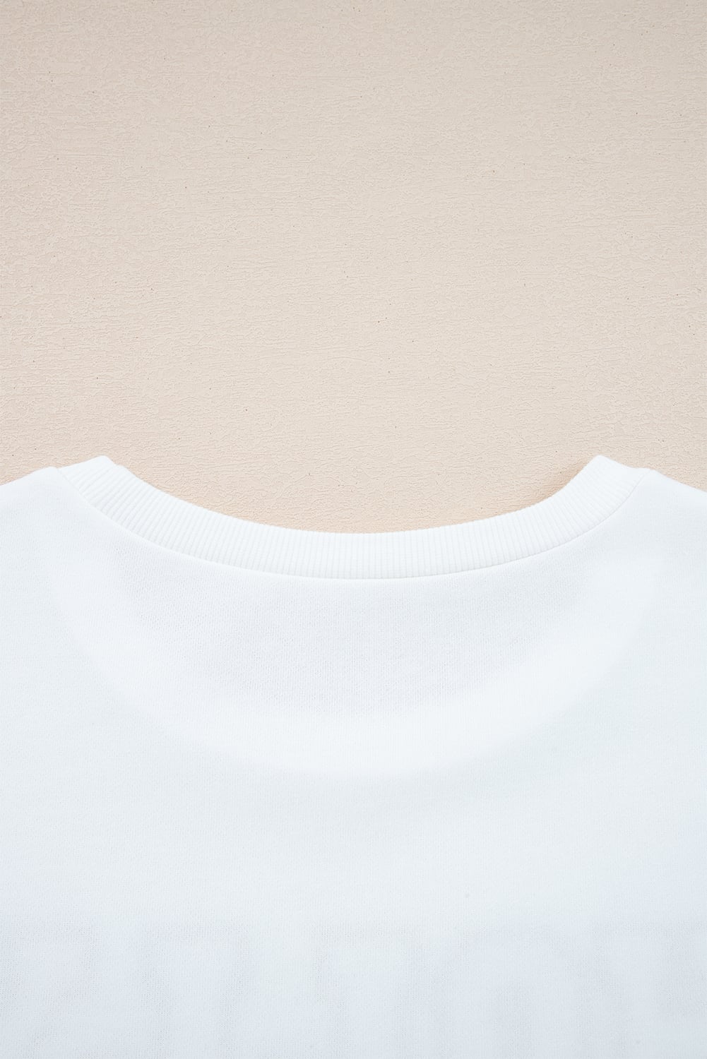 White HOLLY JOLLY Embroidered Graphic Pullover Sweatshirt