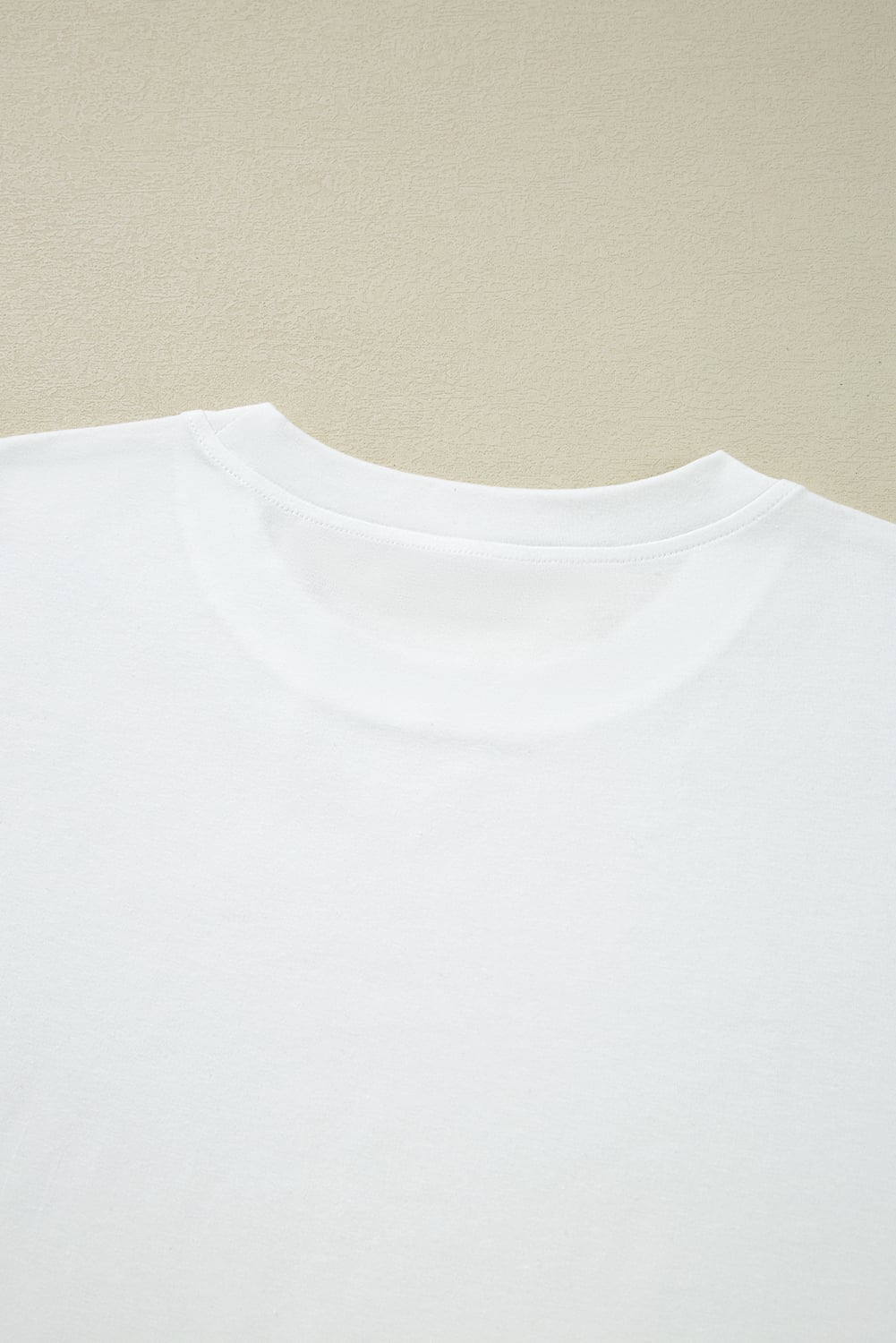 White Lace Long Sleeve Insert Drop Shoulder Tee