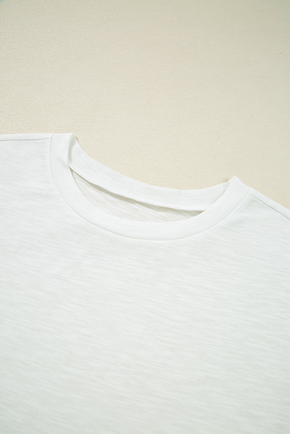 White Lace Patchwork Cap Sleeve Round Neck T Shirt