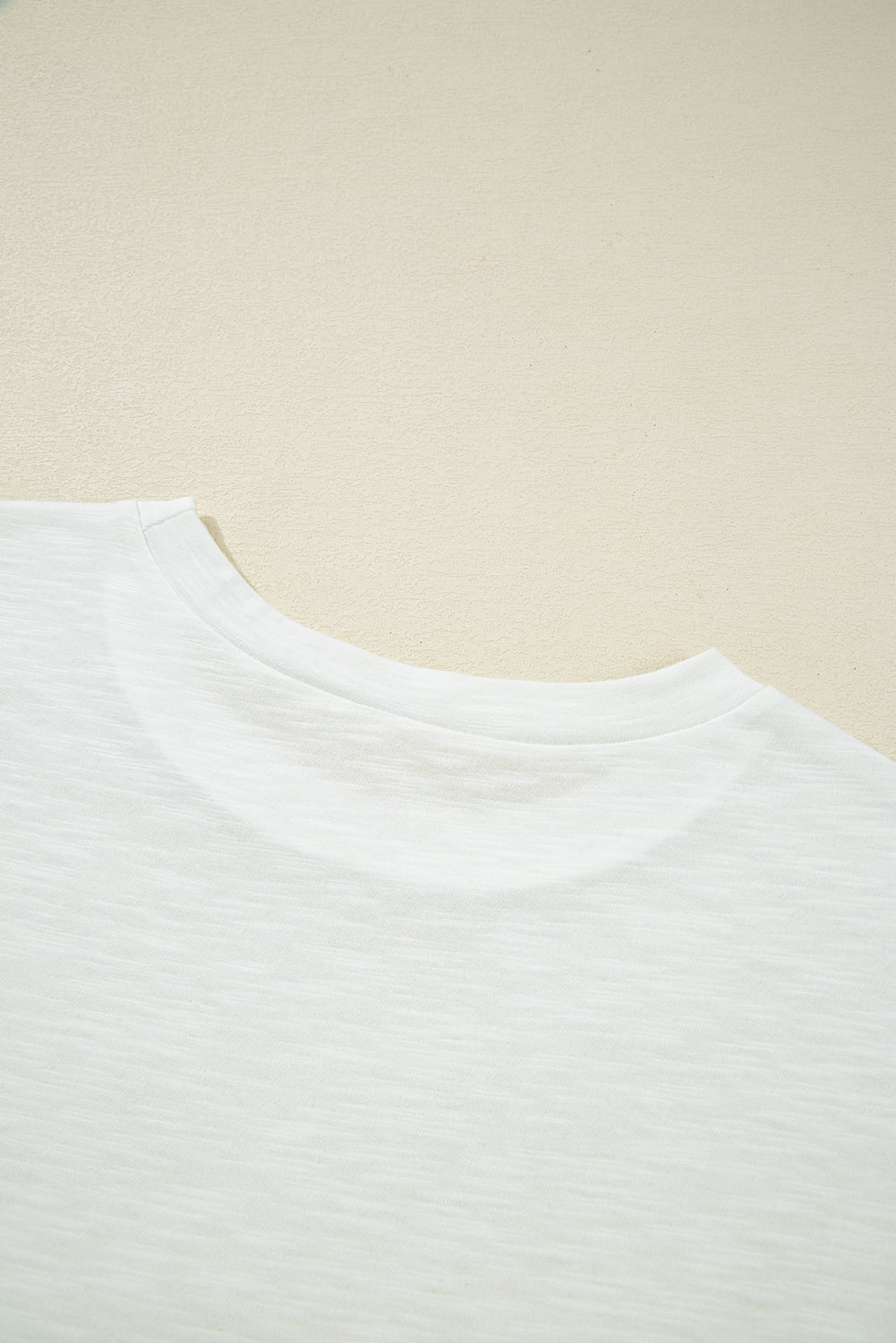 White Lace Patchwork Cap Sleeve Round Neck T Shirt