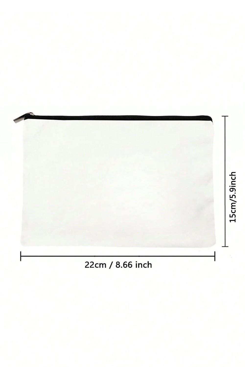 White Leopard Flower NANA Zipper Cosmetic Bag