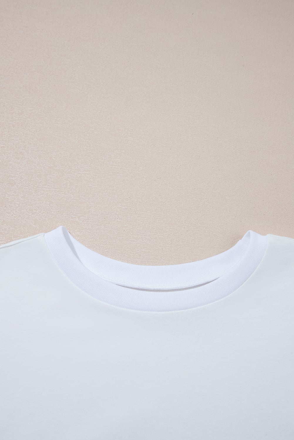 White Loose Half Sleeve Hi Low Hem T Shirt