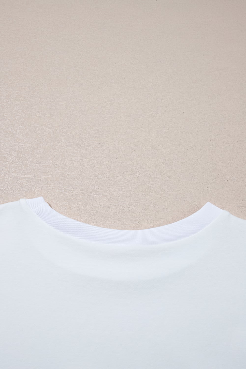 White Loose Half Sleeve Hi Low Hem T Shirt