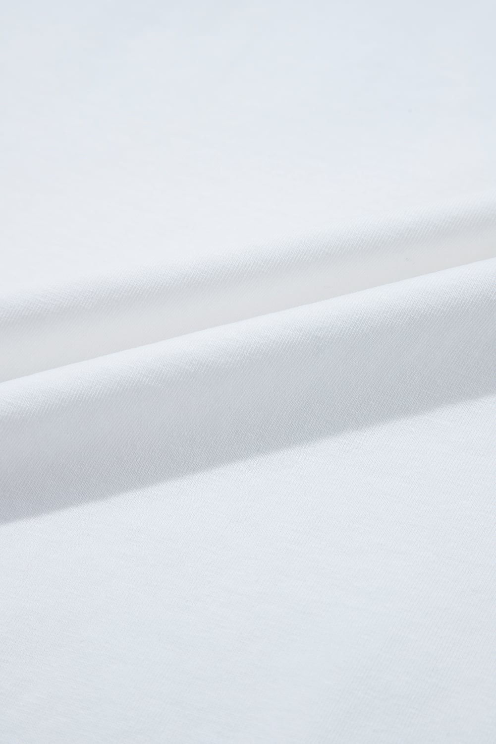 White Loose Half Sleeve Hi Low Hem T Shirt