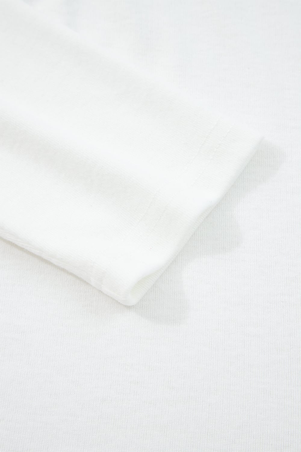 White Solid Color Seam Detail Raglan Long Sleeve Top