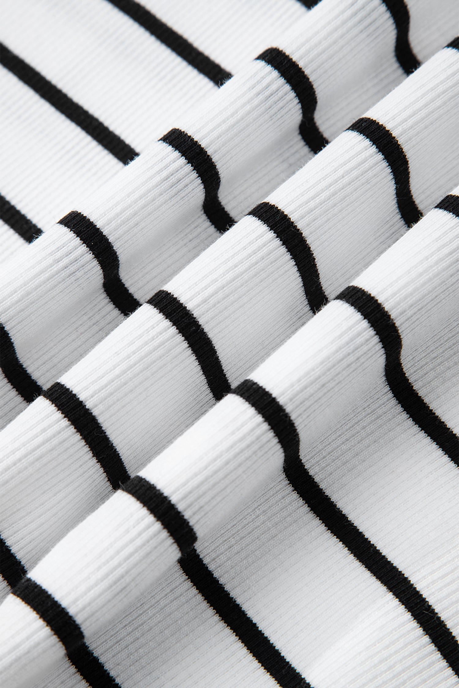 White Stripe Stand Collar V Neck Elastic Cuffs Half Sleeve Dolman Top