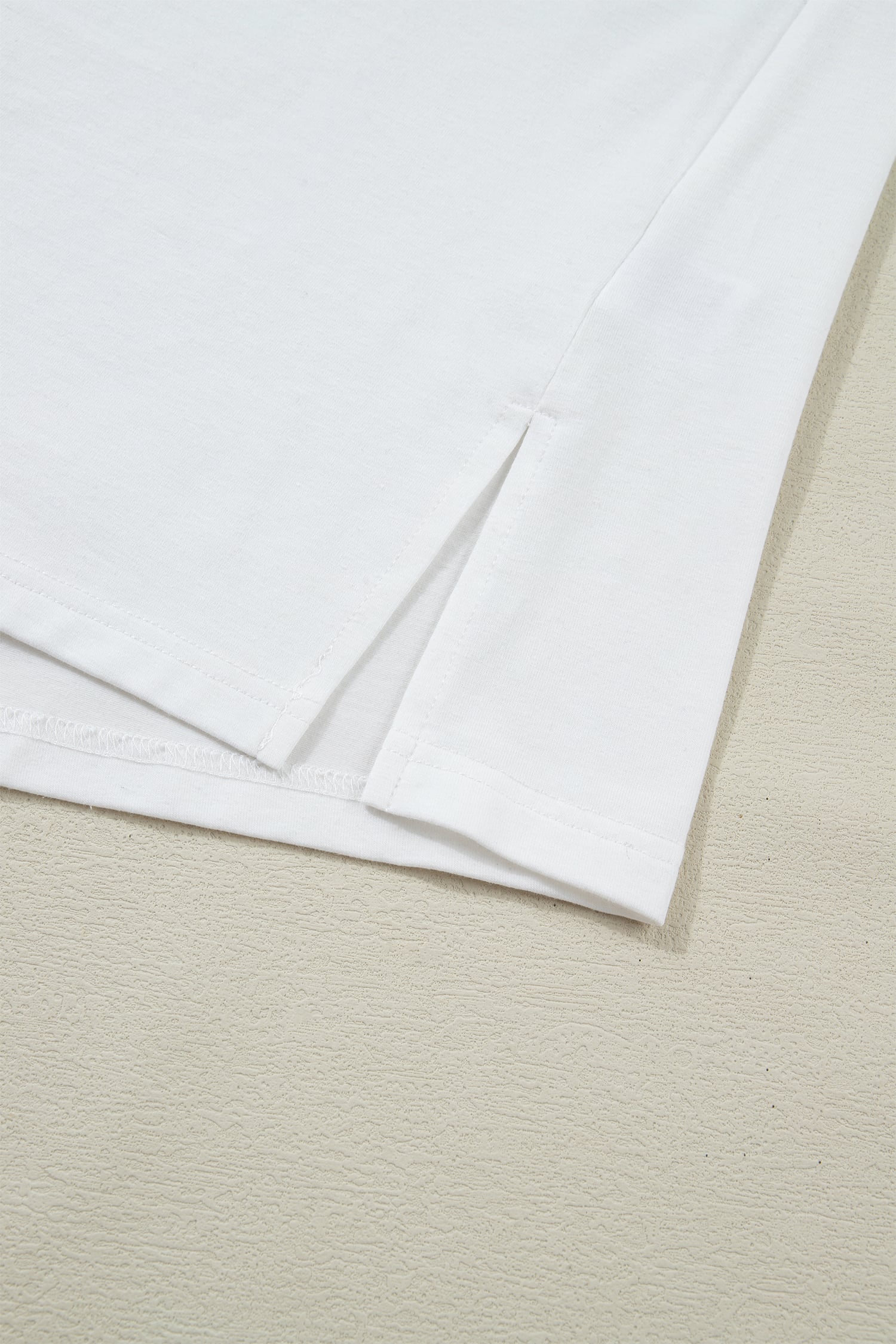 White Striped Color Block Patchwork Polo Collar Half Sleeve T Shirt