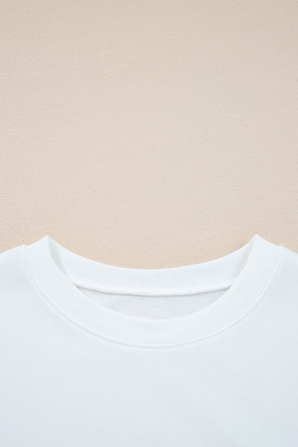 White Varsity Striped Detail Drop Shoulder Oversized Sweatshirt