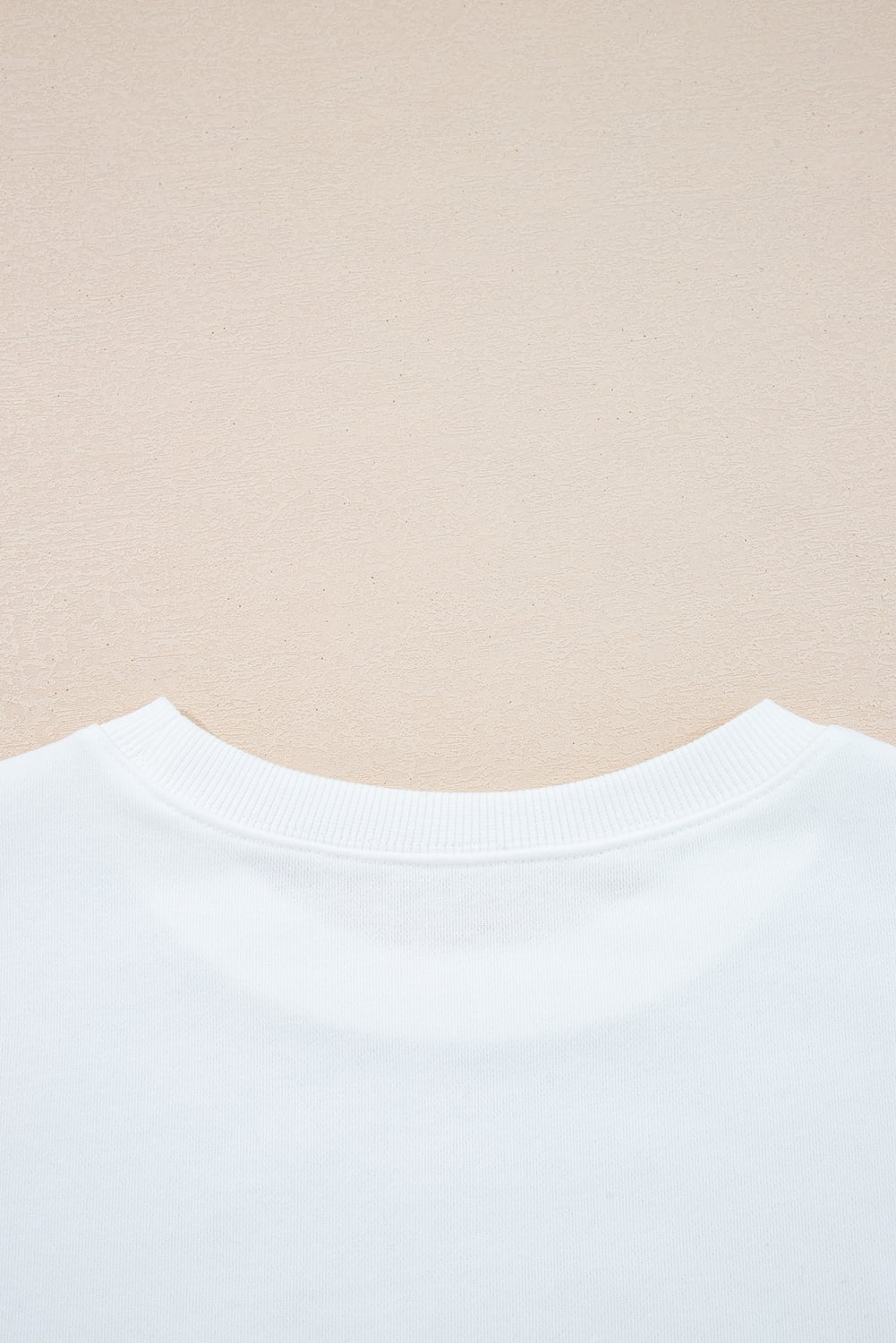 White Varsity Striped Detail Drop Shoulder Oversized Sweatshirt