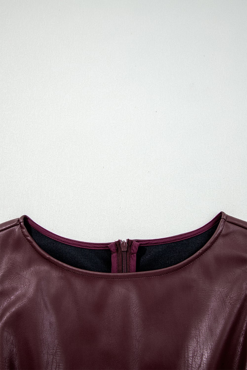 Wild Ginger  Vegan Leather Sleeveless Mini Dress