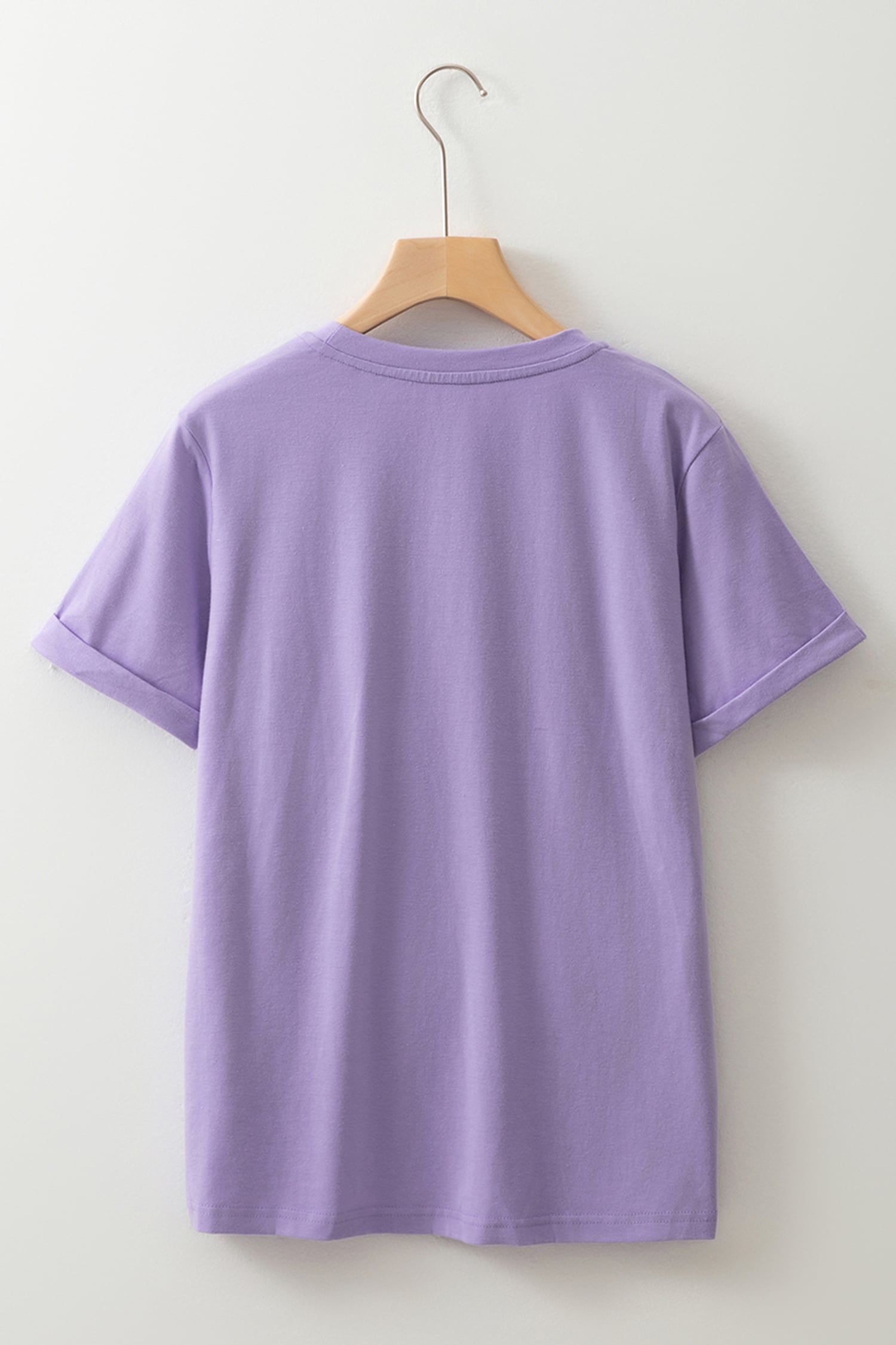 Wisteria Easter Floral Cross Christian Casual Tee