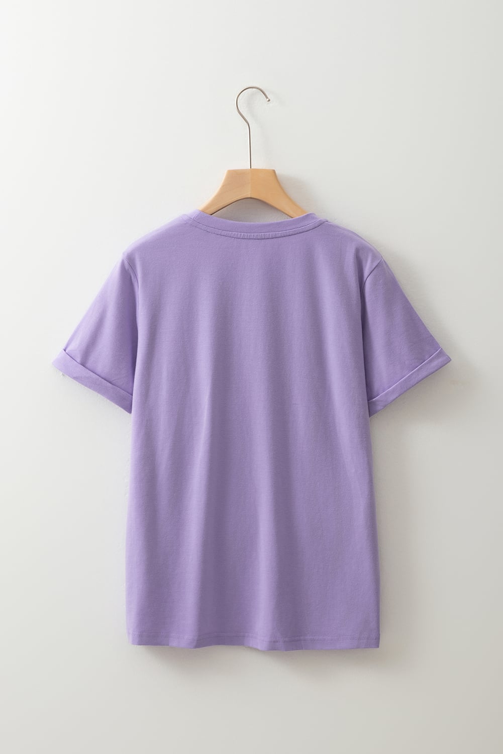 Wisteria Glitter Trim Chenille Ghost Patched Halloween Graphic Tee