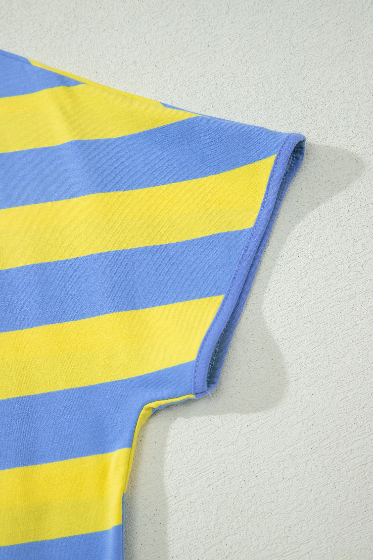 Yellow Stripe Dolman Tee Drawstring Skort Athletic 2pcs Set