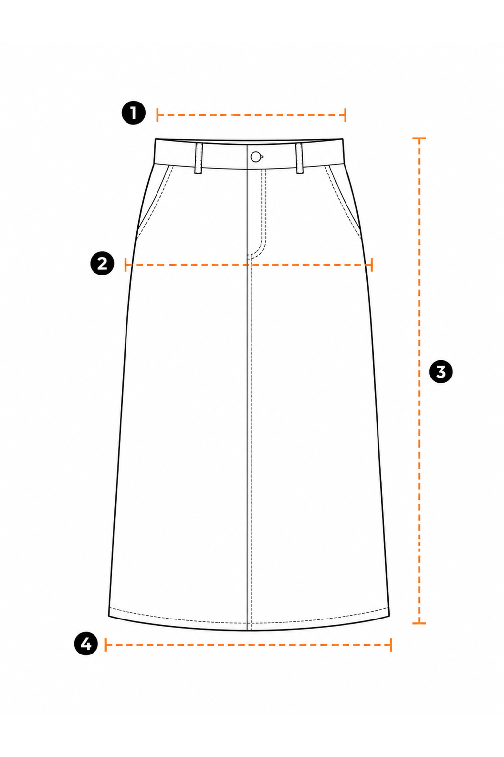 How to measure for skirts